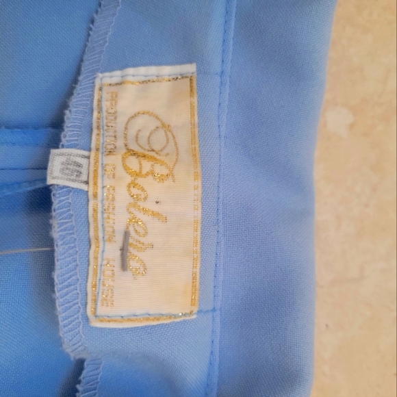 Vintage Blue mini 60's style jacket blazer dress Sise XS - Picture 11 of 11